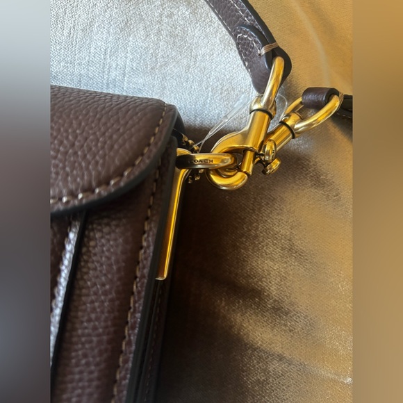 Coach Tabby Medium Polished Pebble Leather shoulder bag 26 - Picture 10 of 13